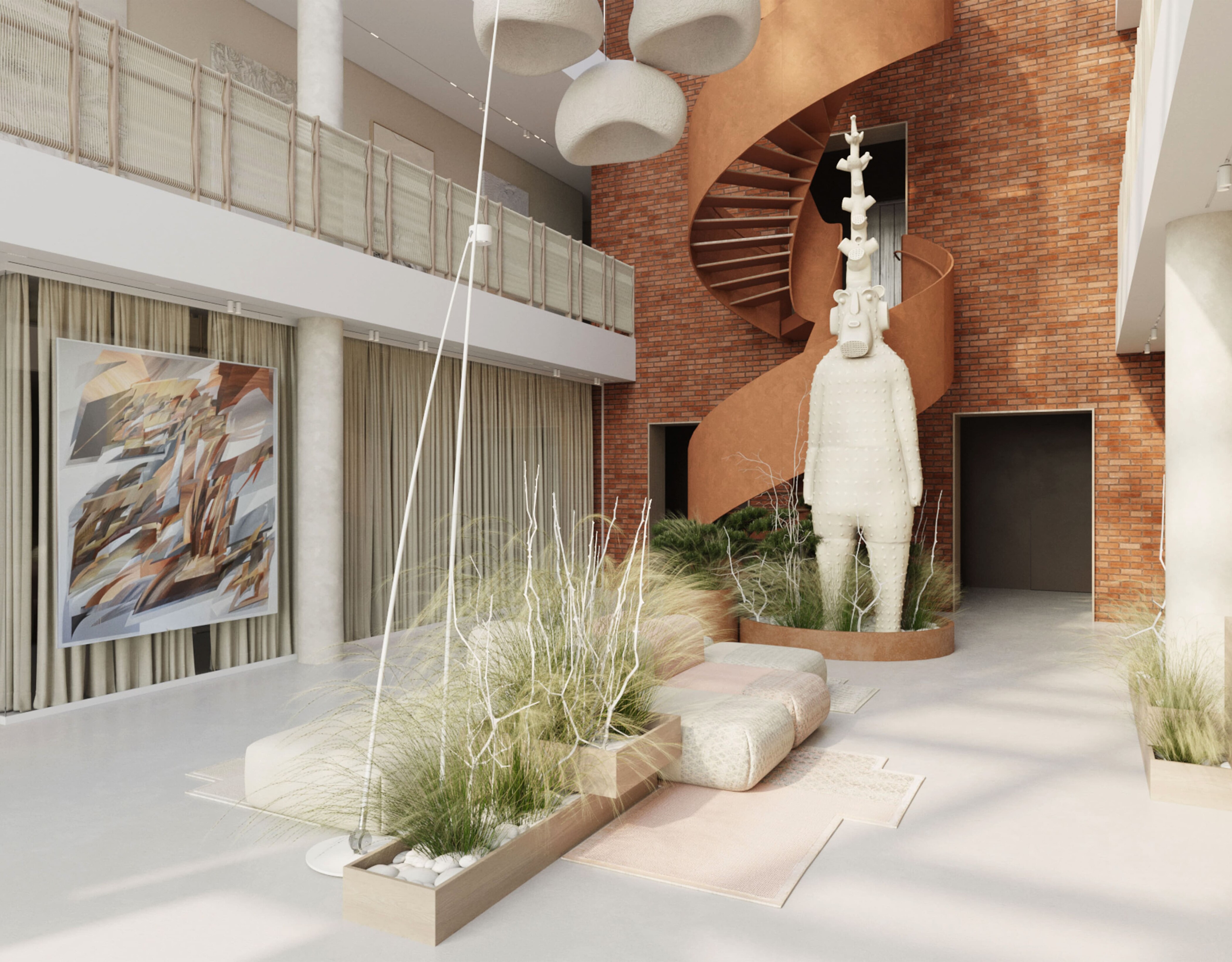 Interior design commercial portfolio studio MAKHNO